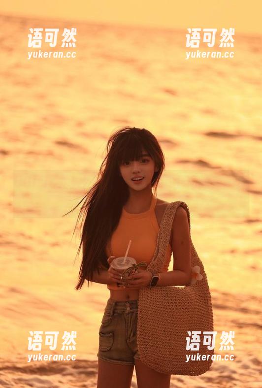 UGirls尤果网 - 当赵颖儿遇上海边：一组高清写真让你笑出声